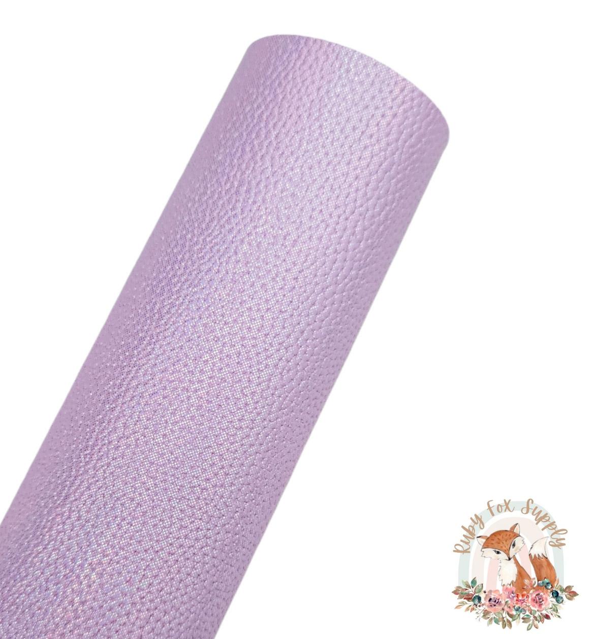 Shimmer Lavender Pebbled 9x12 faux leather sheet