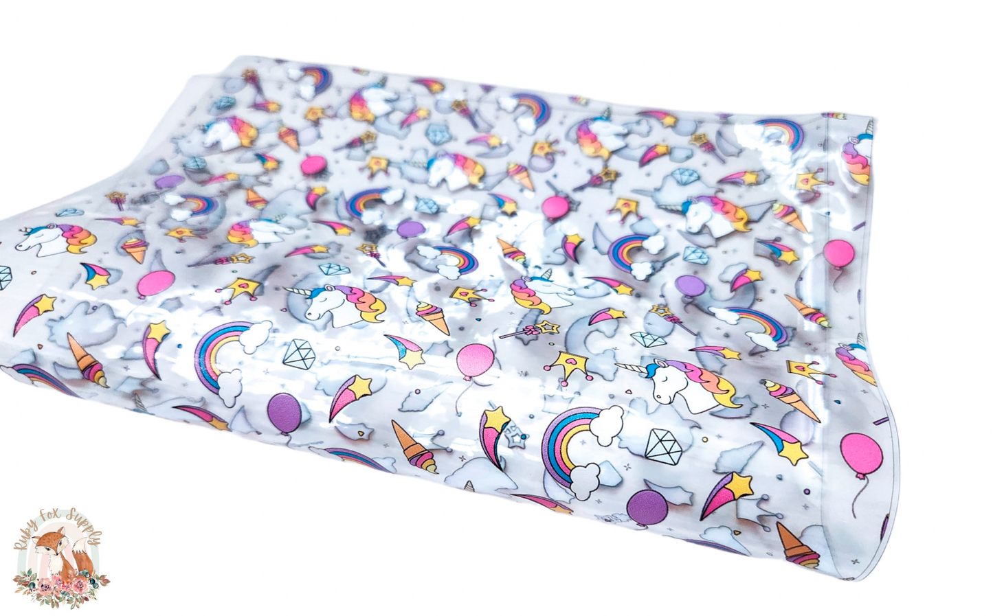 Small Unicorn Icons Printed Jelly sheet