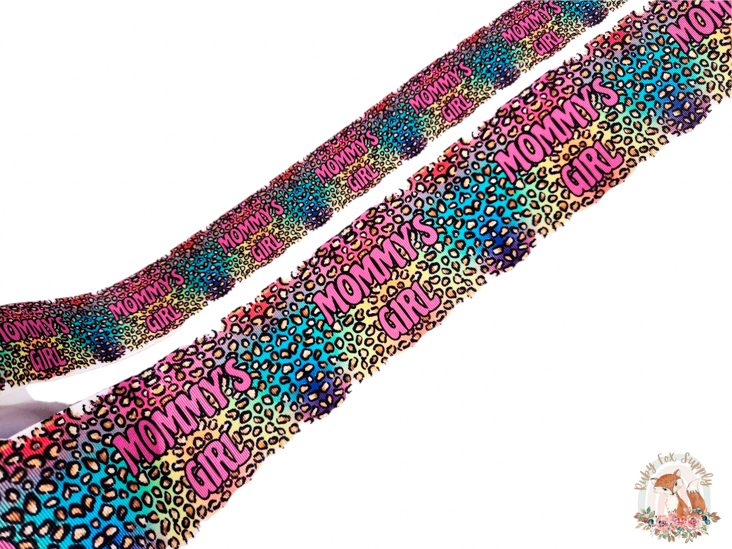 Cheetah Mommy's Girl 3"/1.5" Ribbon