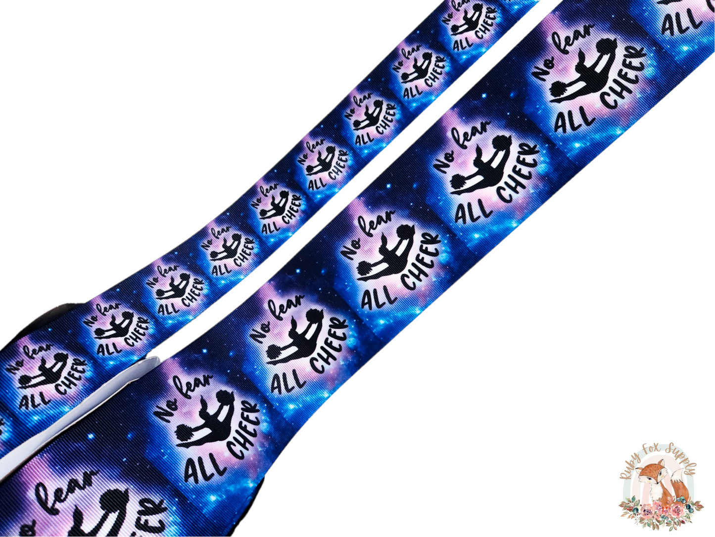 No Fear All Cheer 3"/1.5" Ribbon
