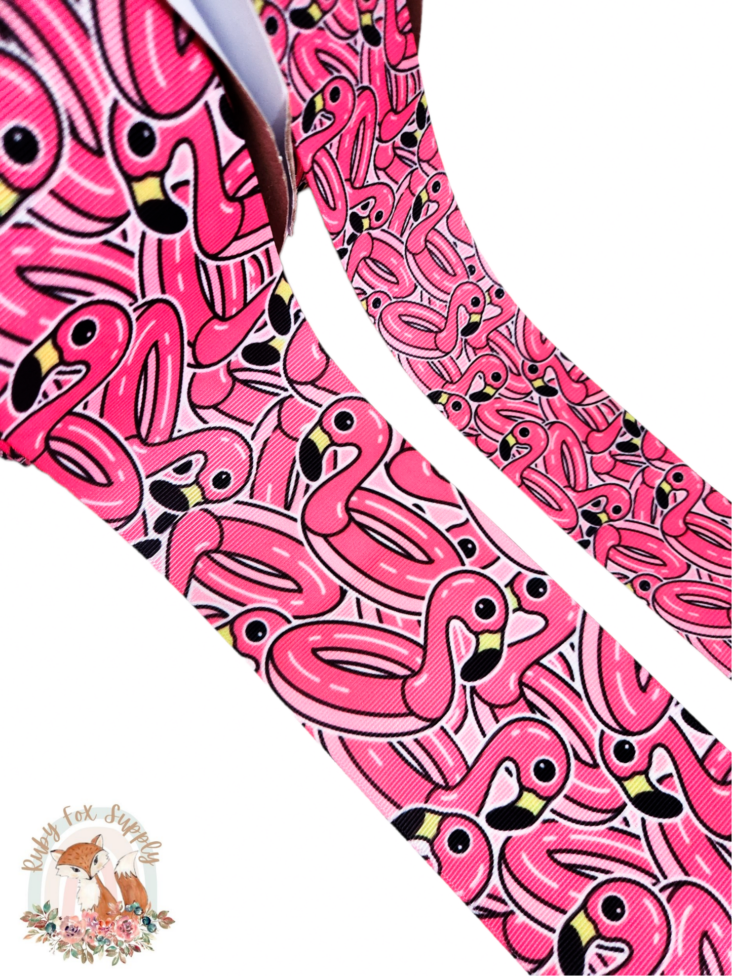 Flamingo Float 3"/1.5" Ribbon