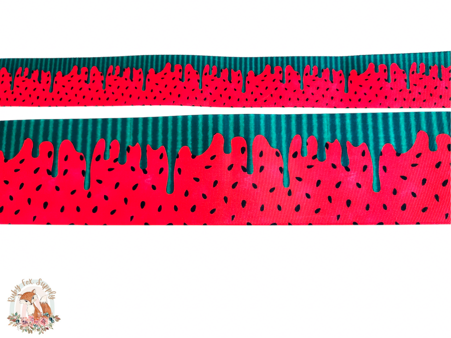 Watermelon Drip 3"/1.5" Ribbon