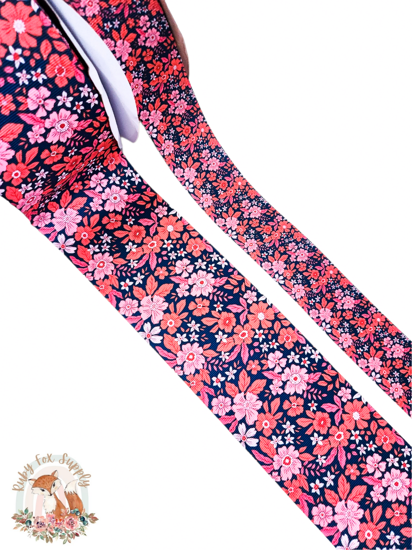 Dark Boho Floral 3"/1.5" Ribbon