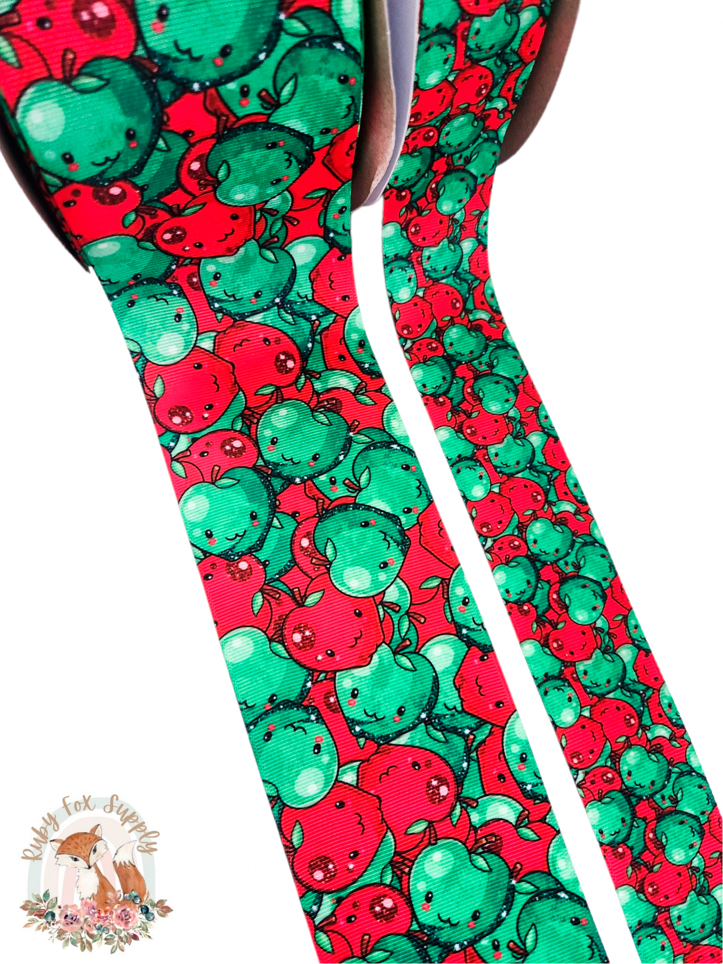 Smiling Apples 3"/1.5" Ribbon