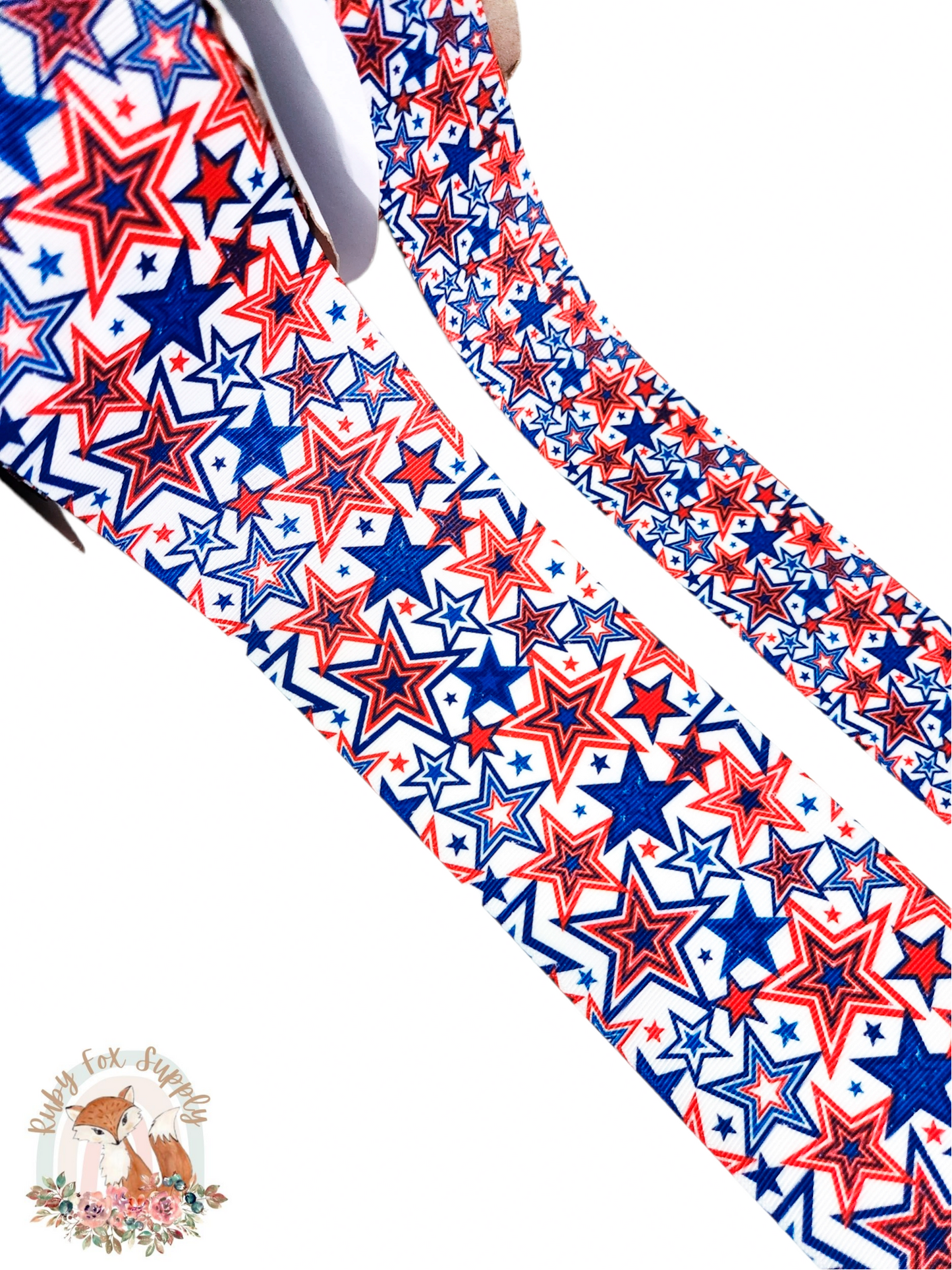 Patriotic Stars 3"/1.5" Ribbon