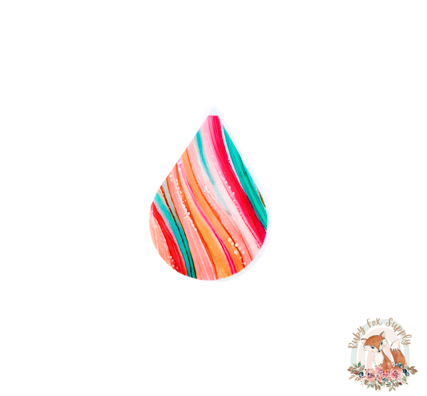 Summer Stripe Resin Earrings