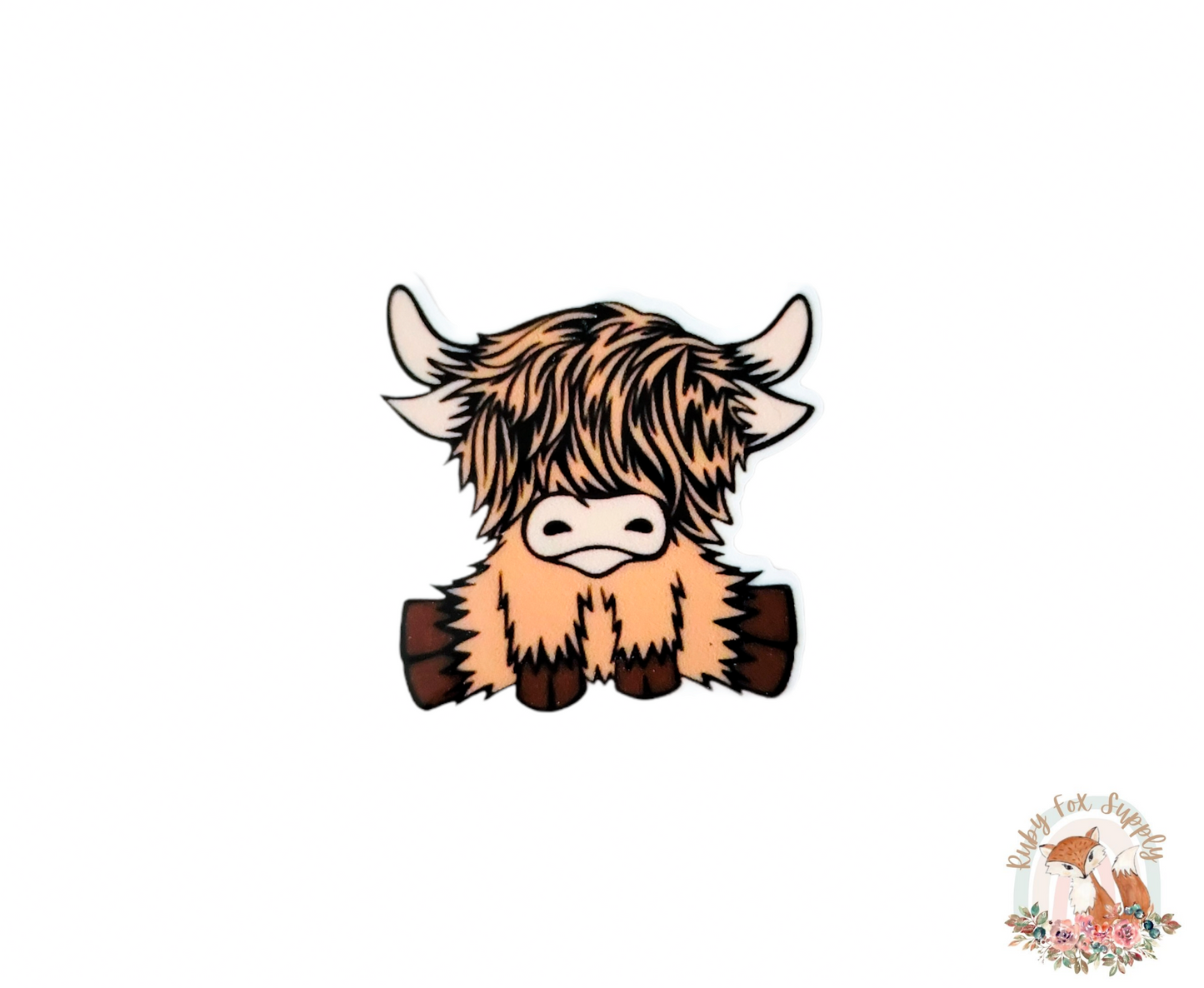 Tan Highland Cow Resin