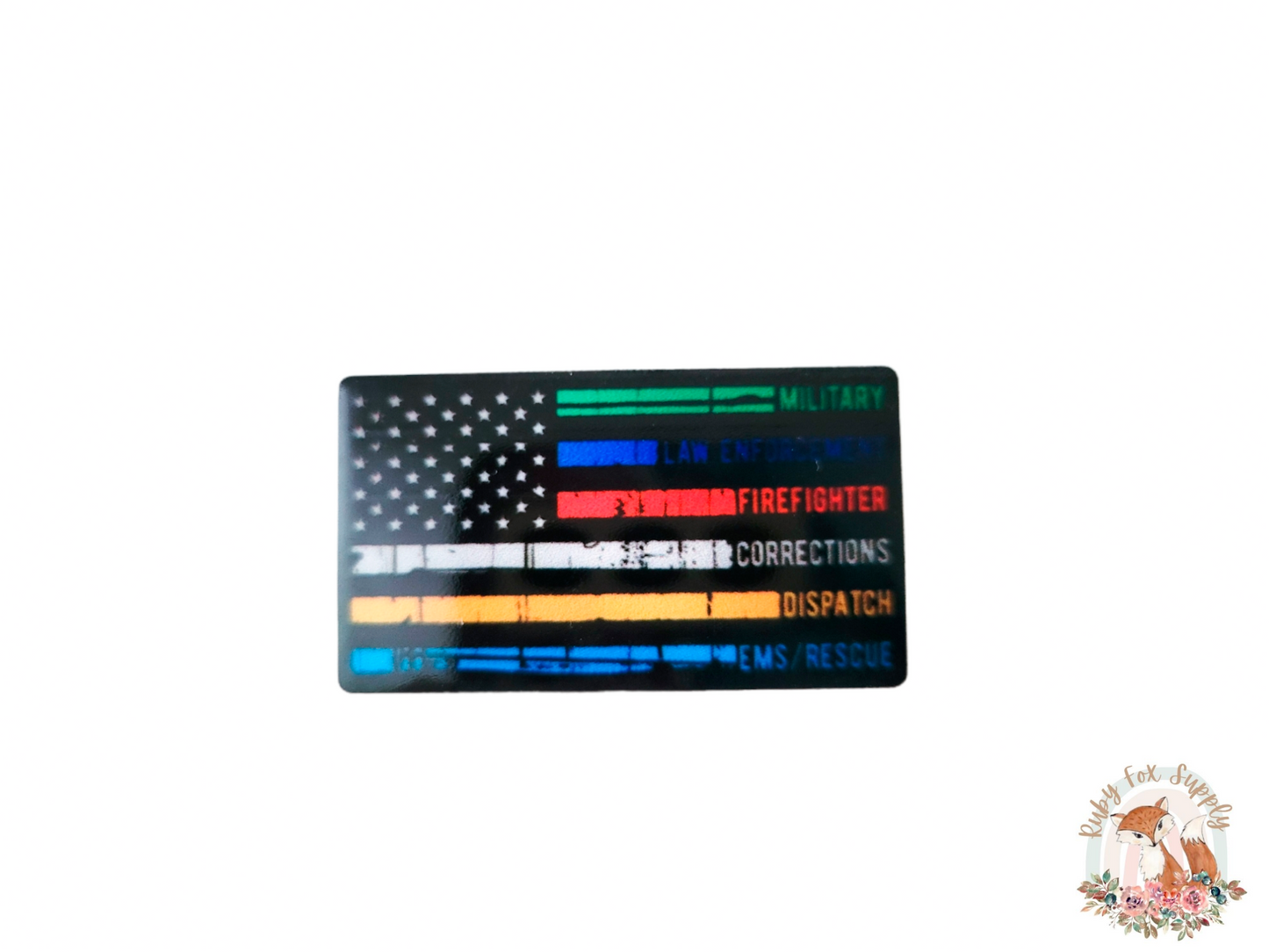 Support Stripe Flag Resin