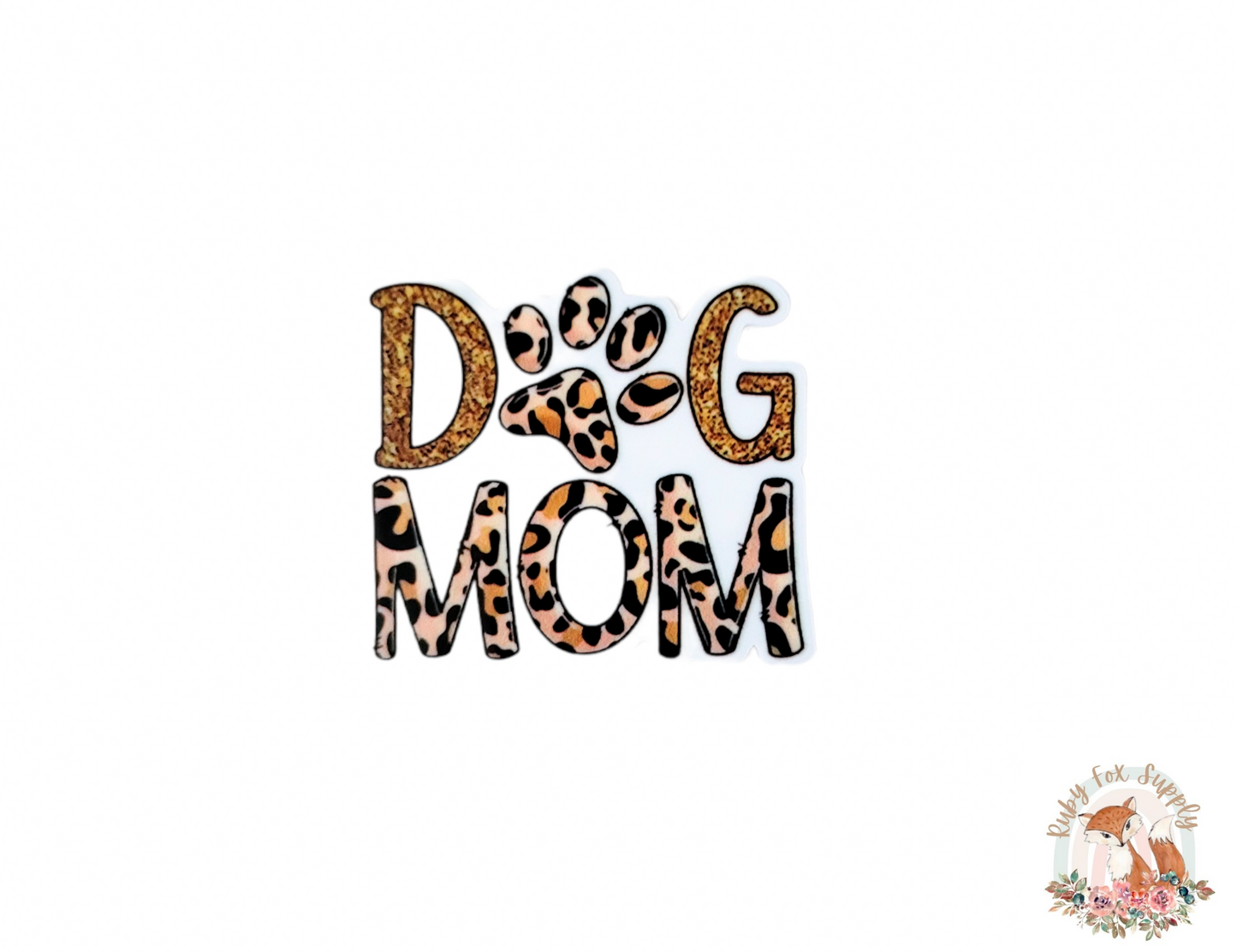 Cheetah Dog Mom Resin