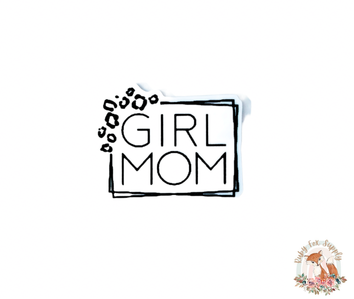 Girl Mom Square Resin