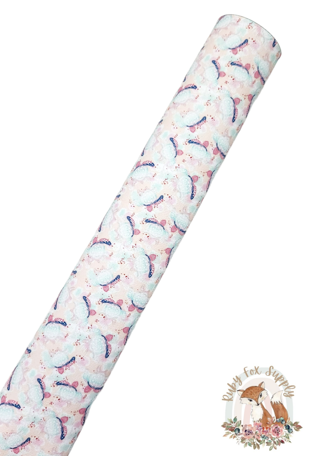 Pretty Turtles 9x12 faux leather sheet