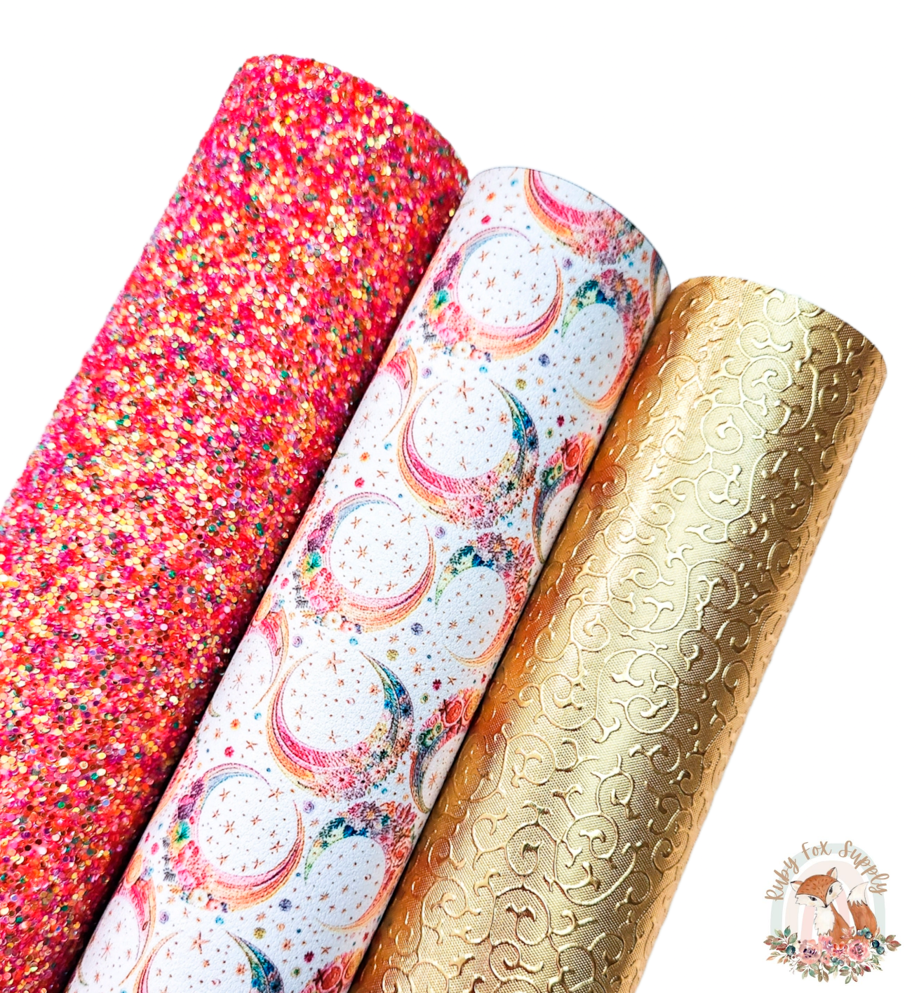 Faux Embroidery Moons Set