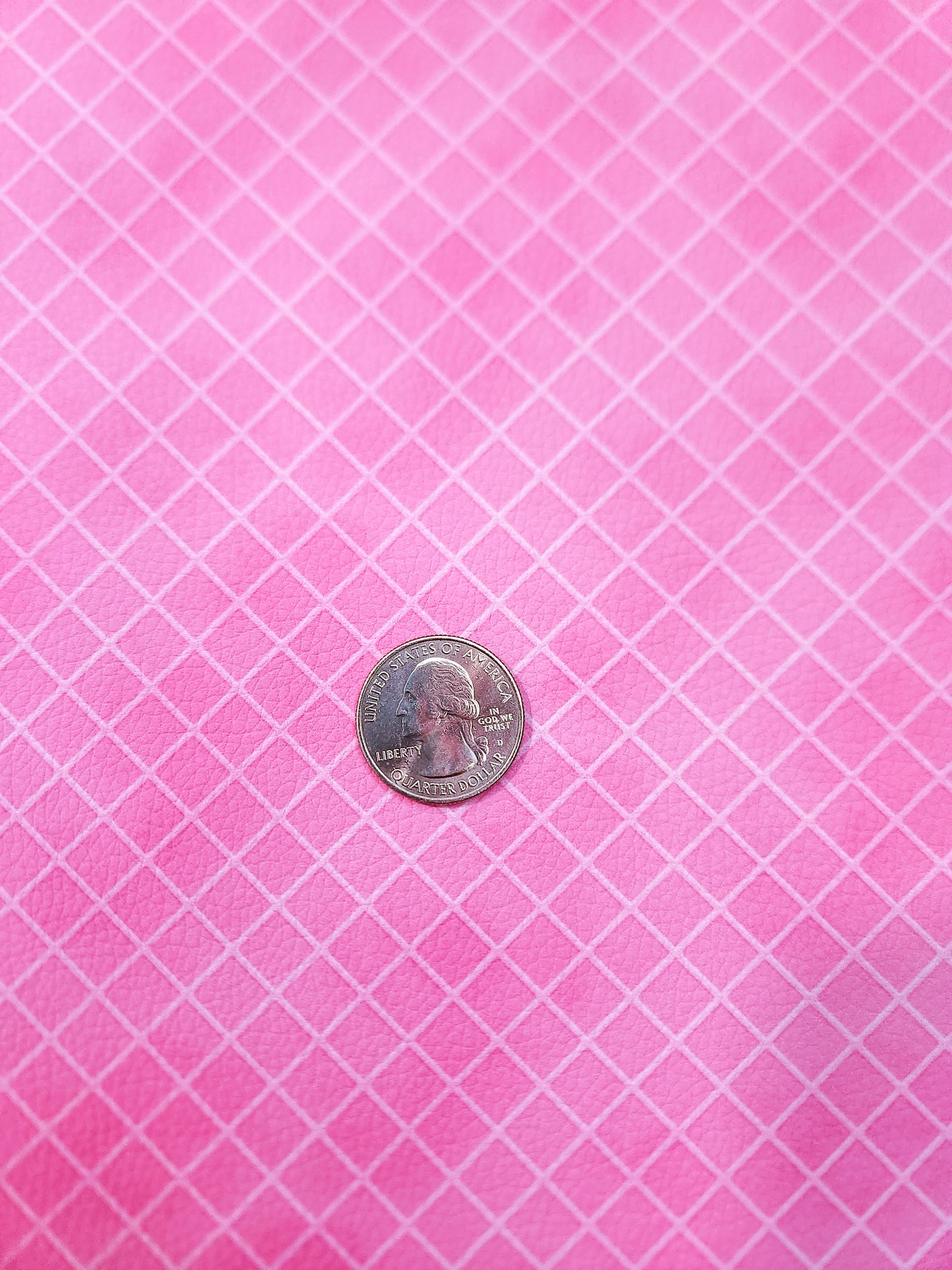 Pink Waffle Cone 9x12 faux leather sheet