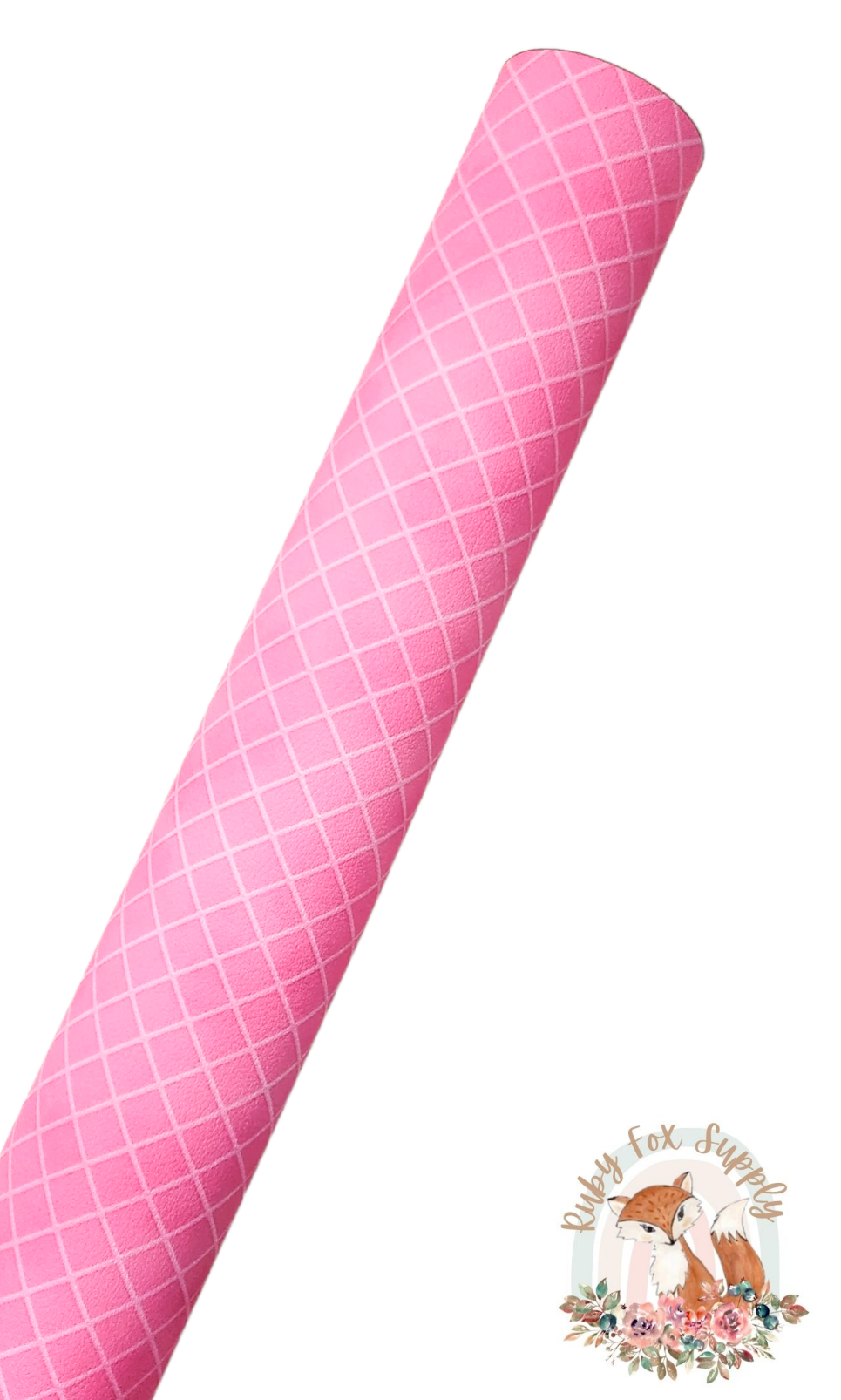 Pink Waffle Cone 9x12 faux leather sheet