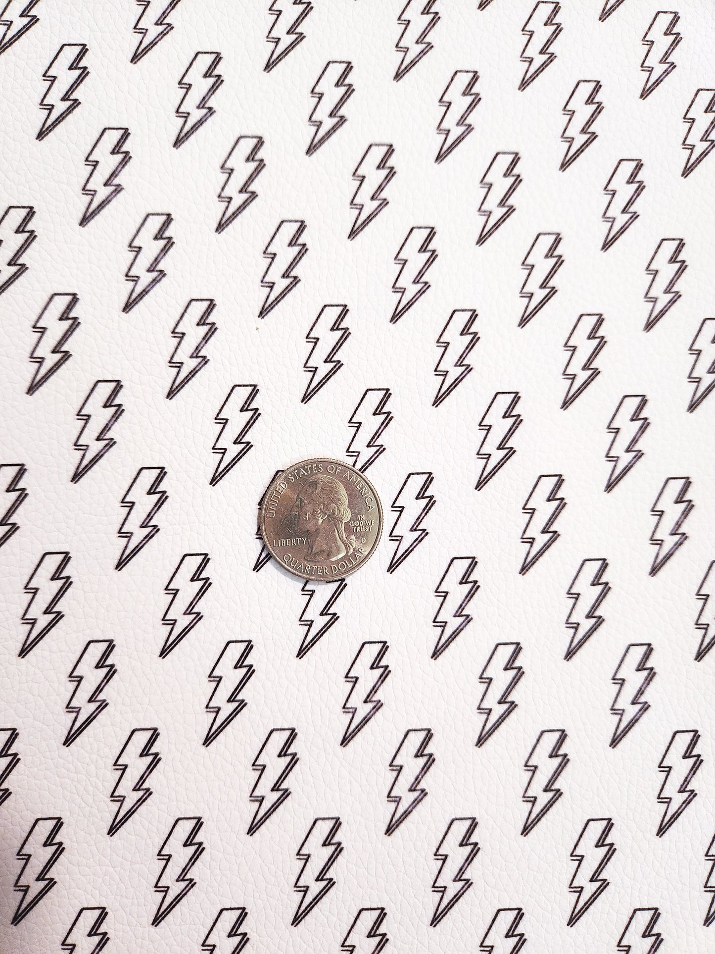 Lightening Bolt Light 9x12 faux leather sheet