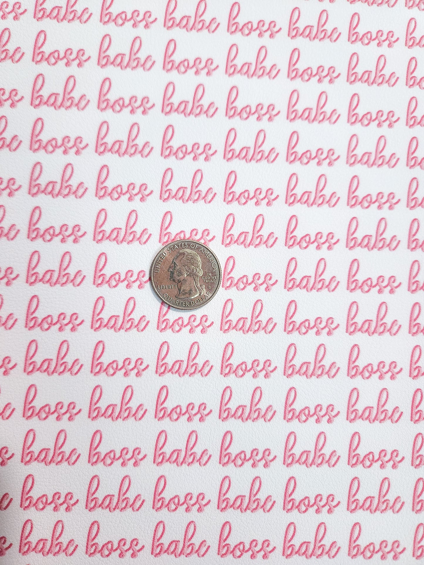 Boss Babe 9x12 faux leather sheet