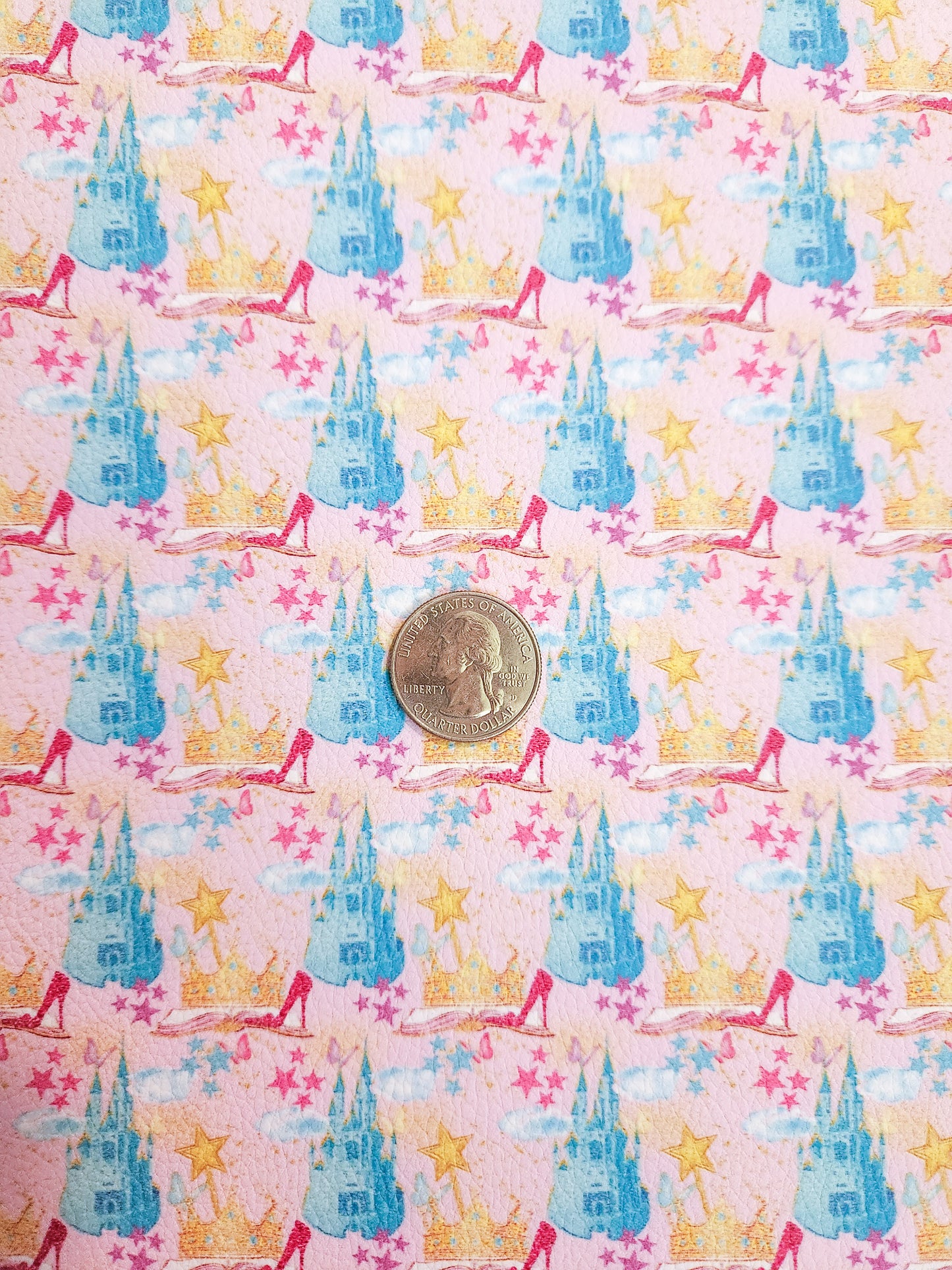 Princess Castle 9x12 faux leather sheet