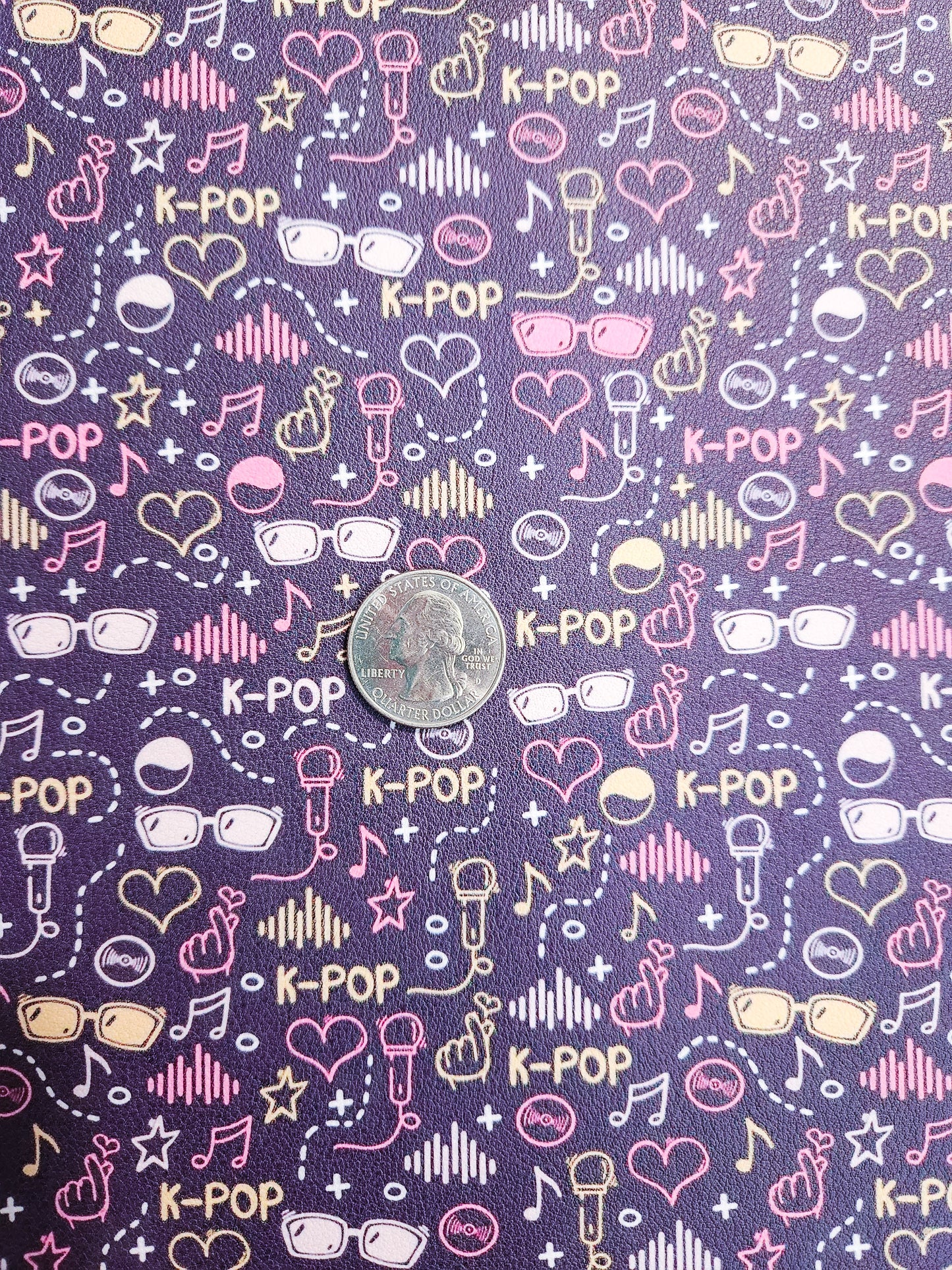 K-Pop Icons 9x12 faux leather sheet