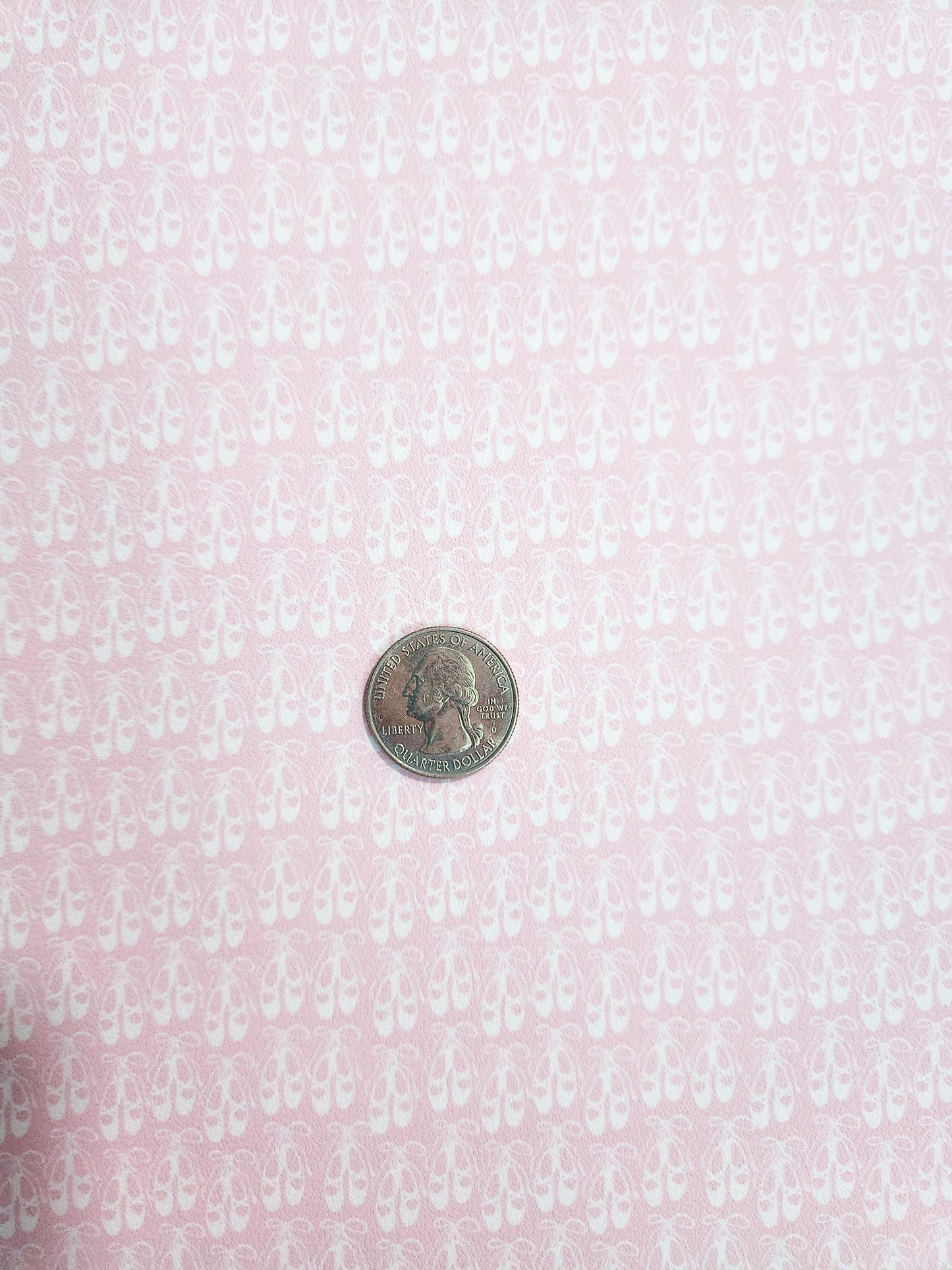 Pink Ballet Shoes 9x12 faux leather sheet