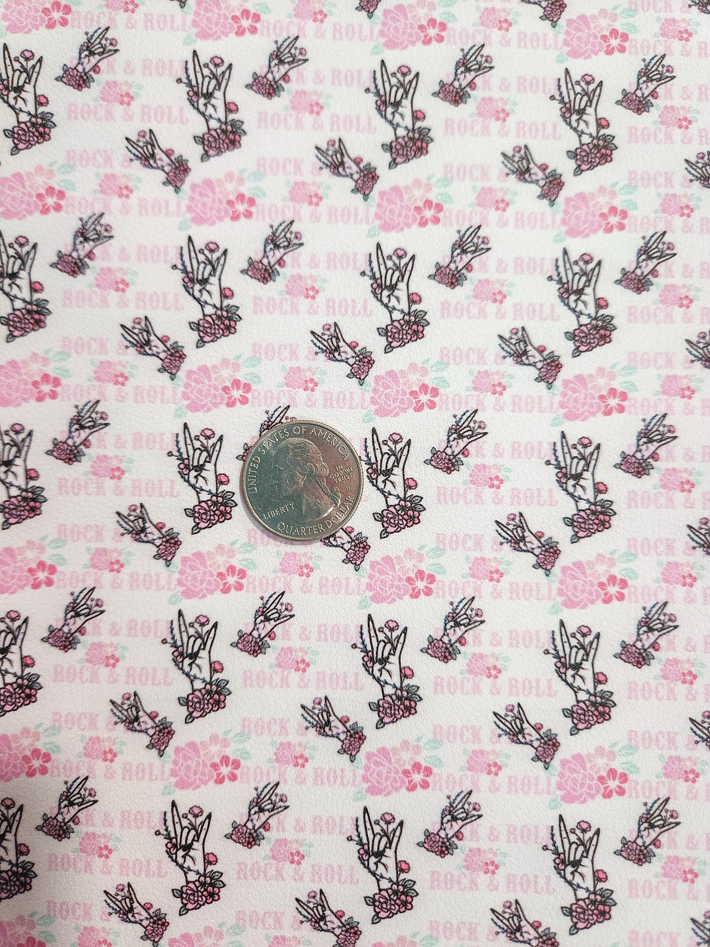 Rock N Roll 9x12 faux leather sheet