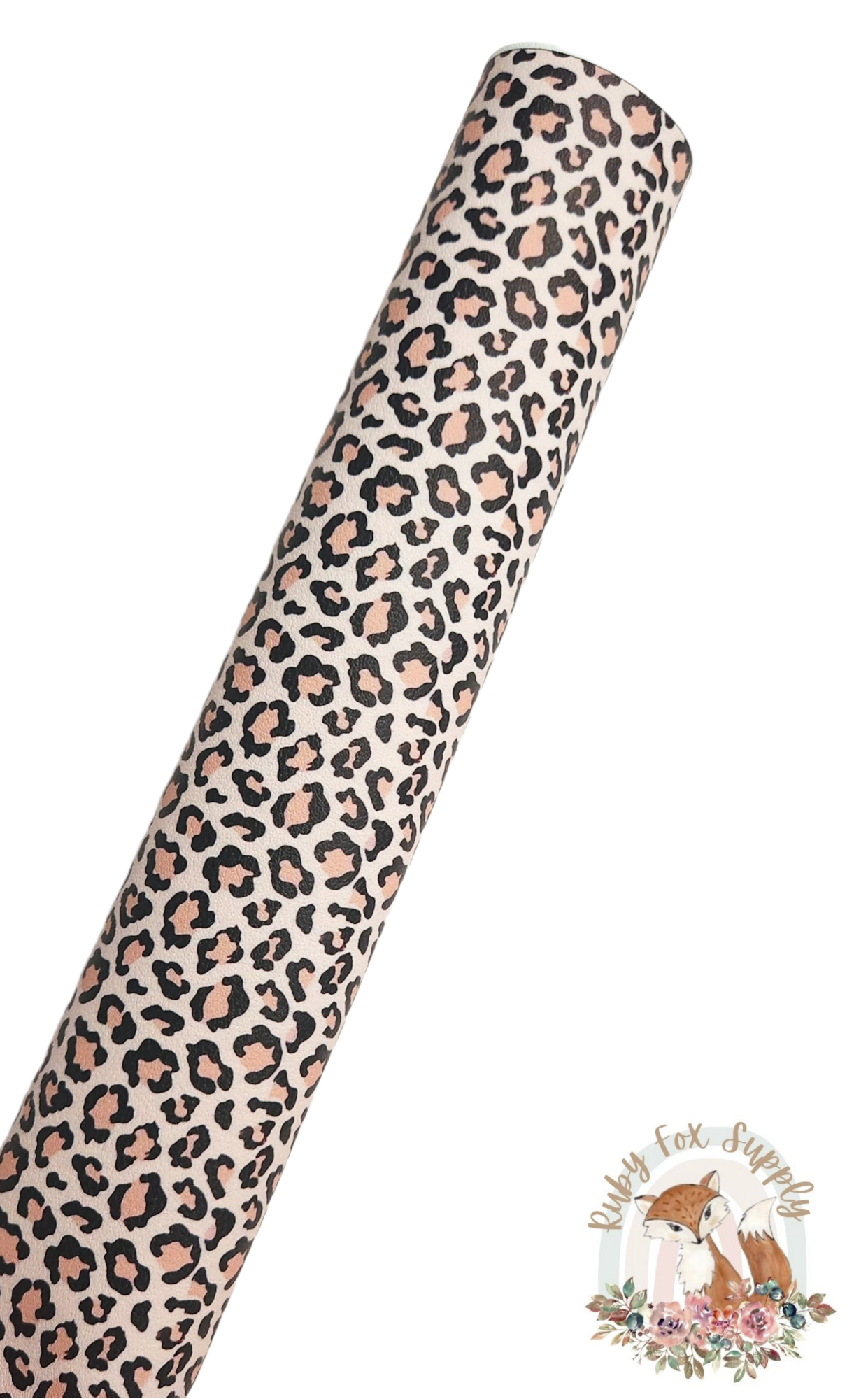 Light Cheetah Print 9x12 faux leather sheet