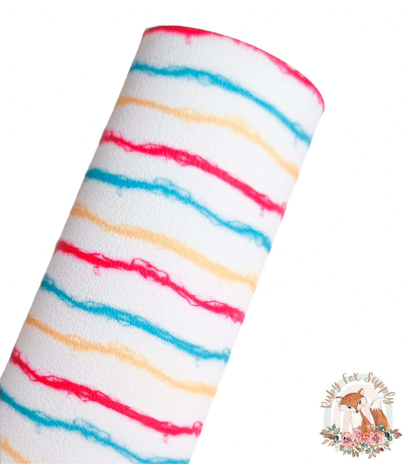 Scribbly Stripes 9x12 faux leather sheet