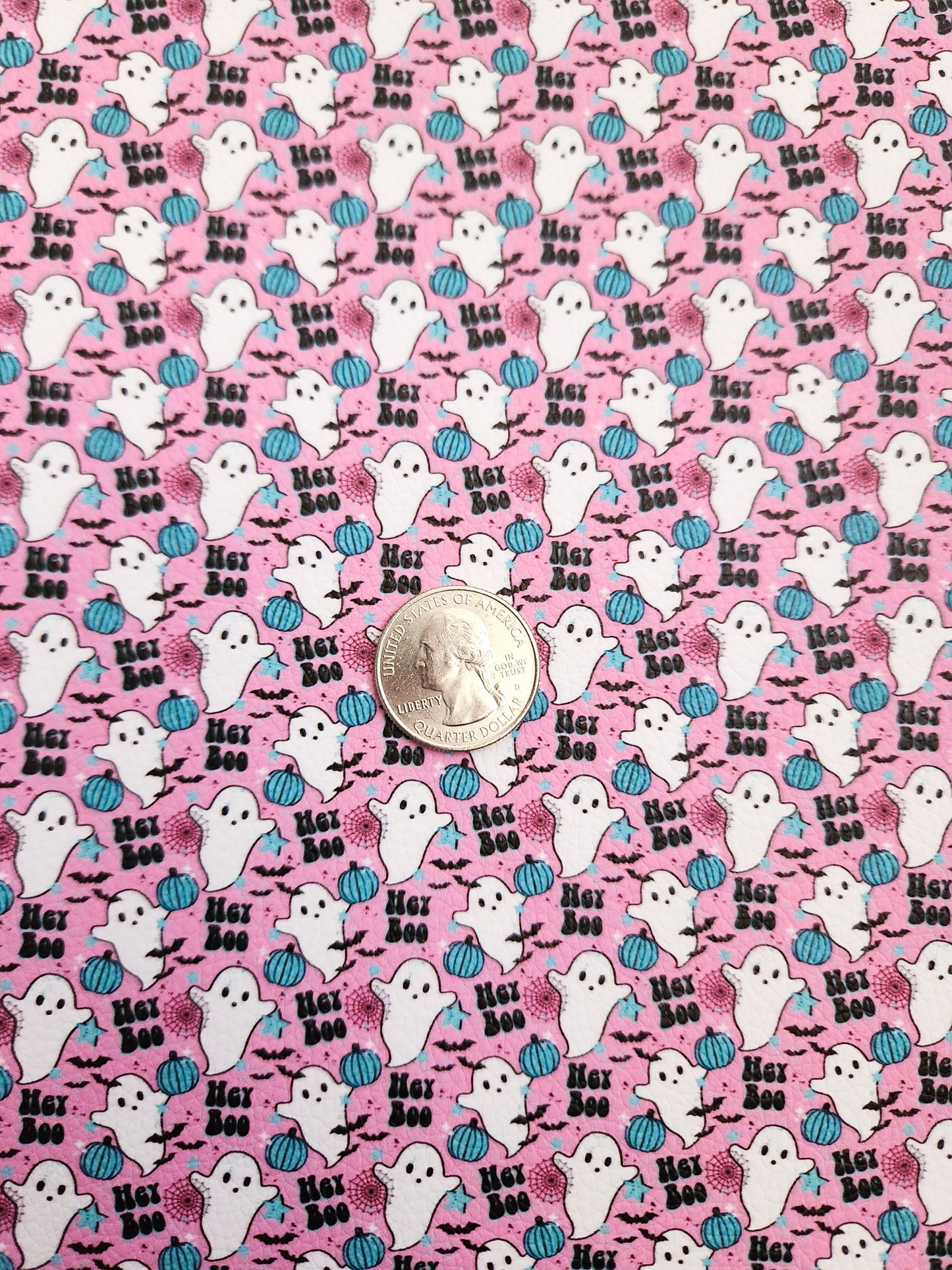 Hey Boo 9x12 faux leather sheet