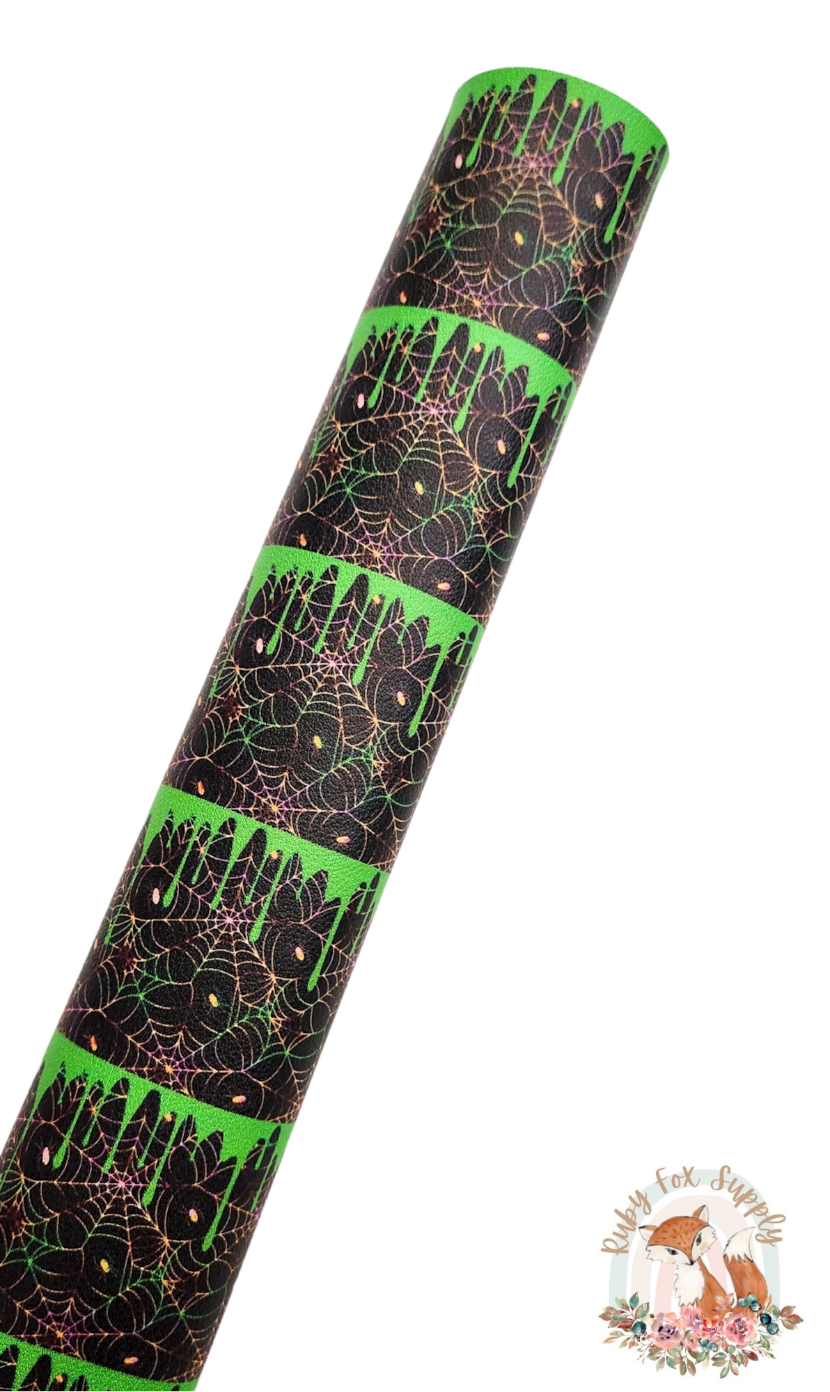 Spiderweb Drip 9x12 faux leather sheet