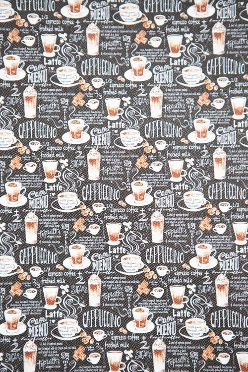 Cappuccino 9x12 faux leather sheet