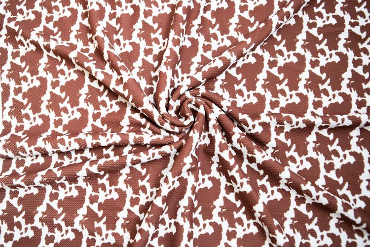 Brown Cow Print Bullet Fabric Strip