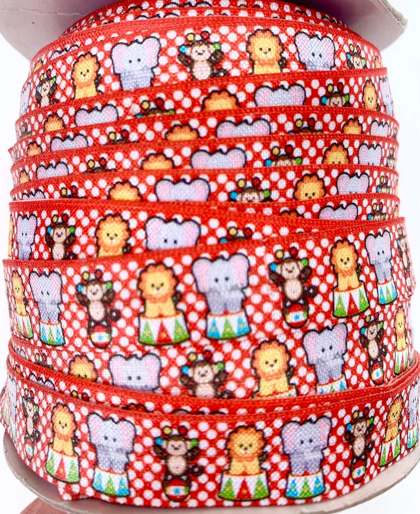 Circus Animals Fold Over Elastic