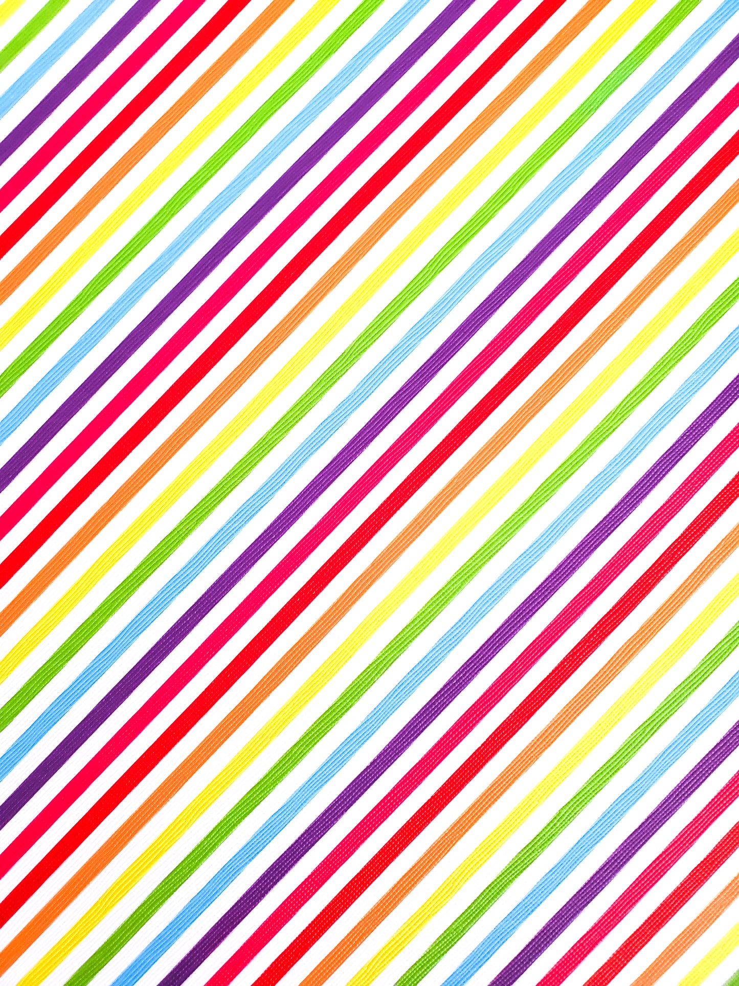 Rainbow Stripe Diagonal 9x12 faux leather sheet