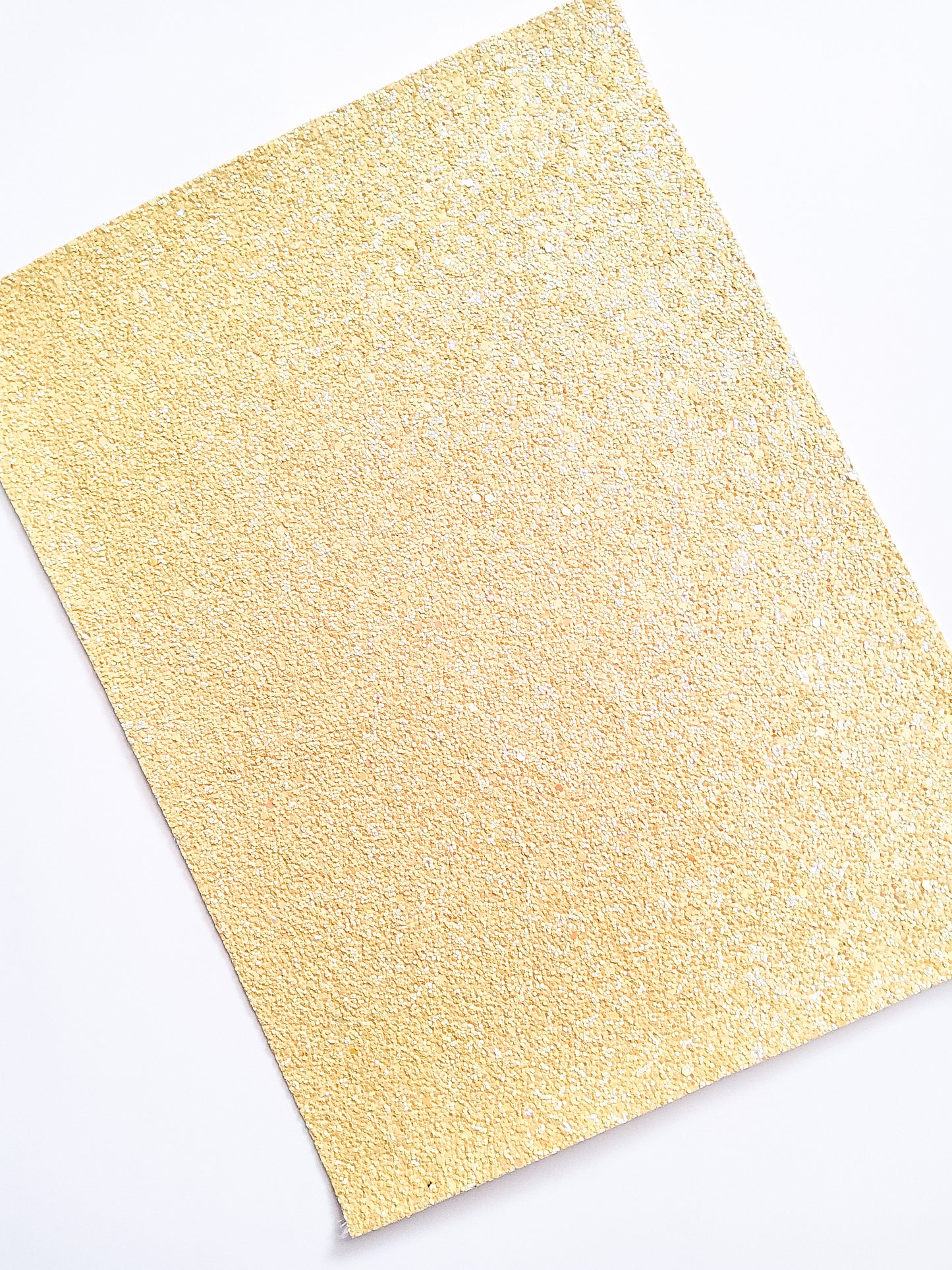 Daffodil Chunky Glitter 9x12 faux leather sheet