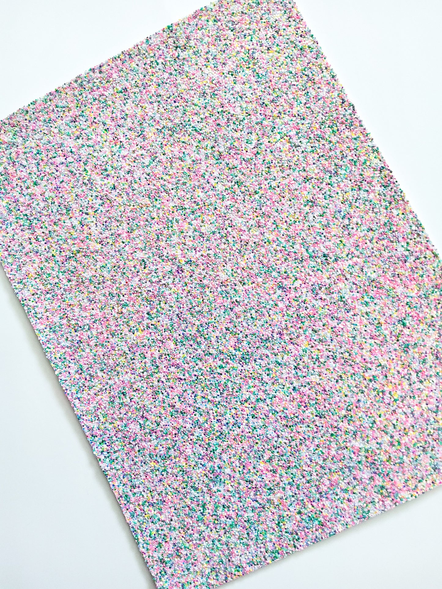 Pretty Pastel Chunky Glitter 9x12 faux leather sheet