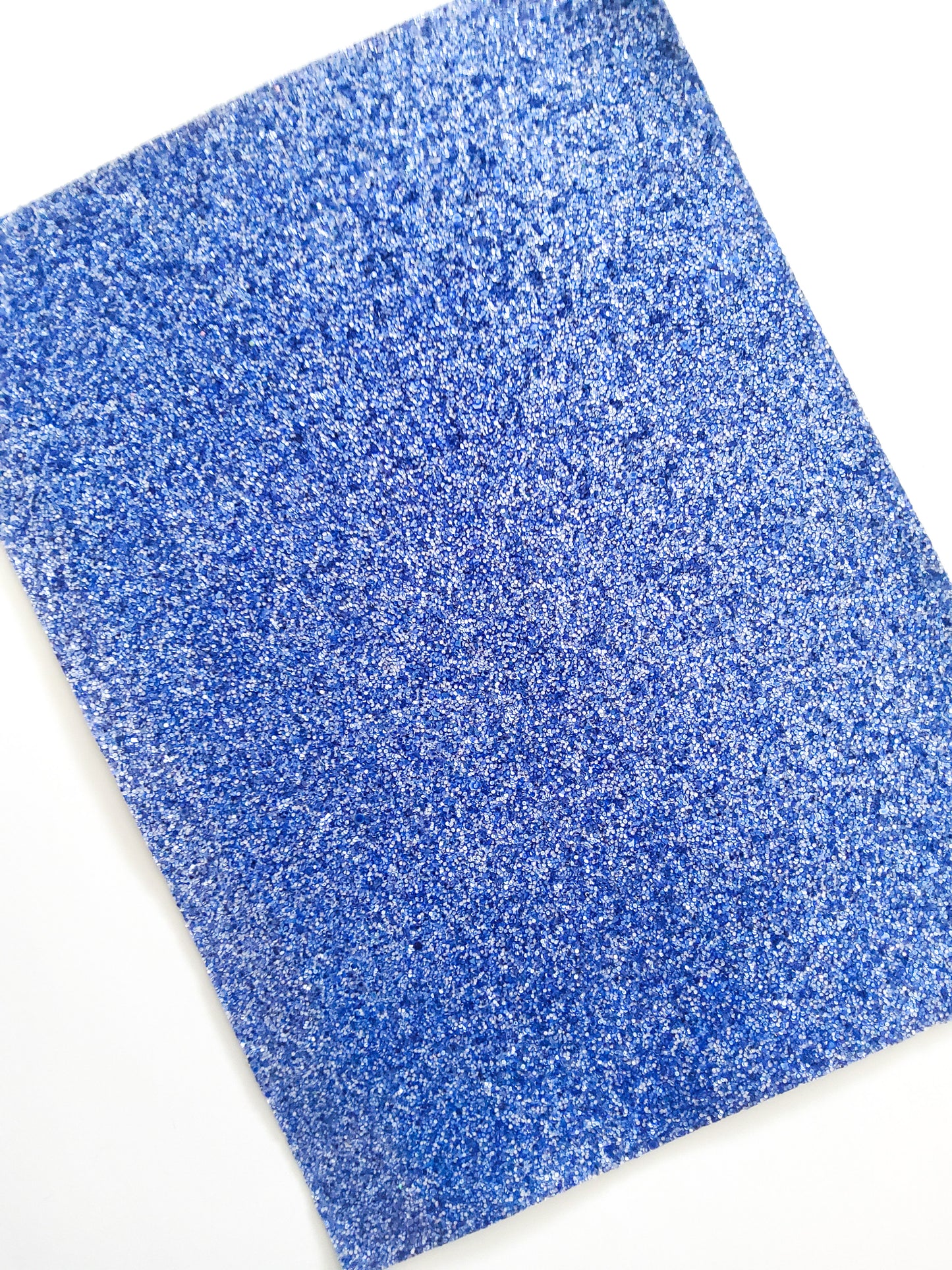 Neon Dark Blue Chunky Glitter 9x12 faux leather sheet