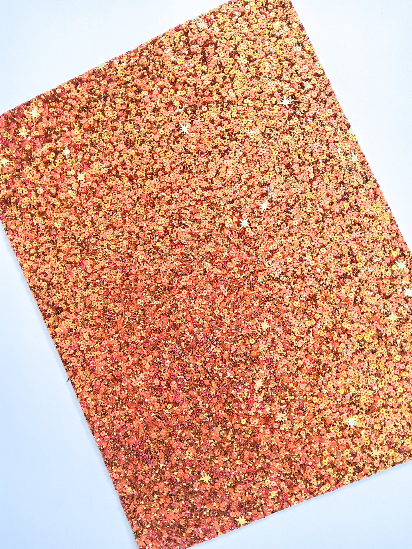 Sunburst Sequin Chunky Glitter 9x12 faux leather sheet