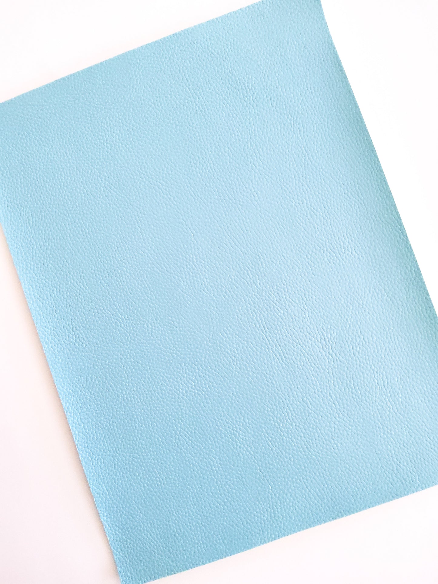 Light Blue Pebbled 9x12 faux leather sheet