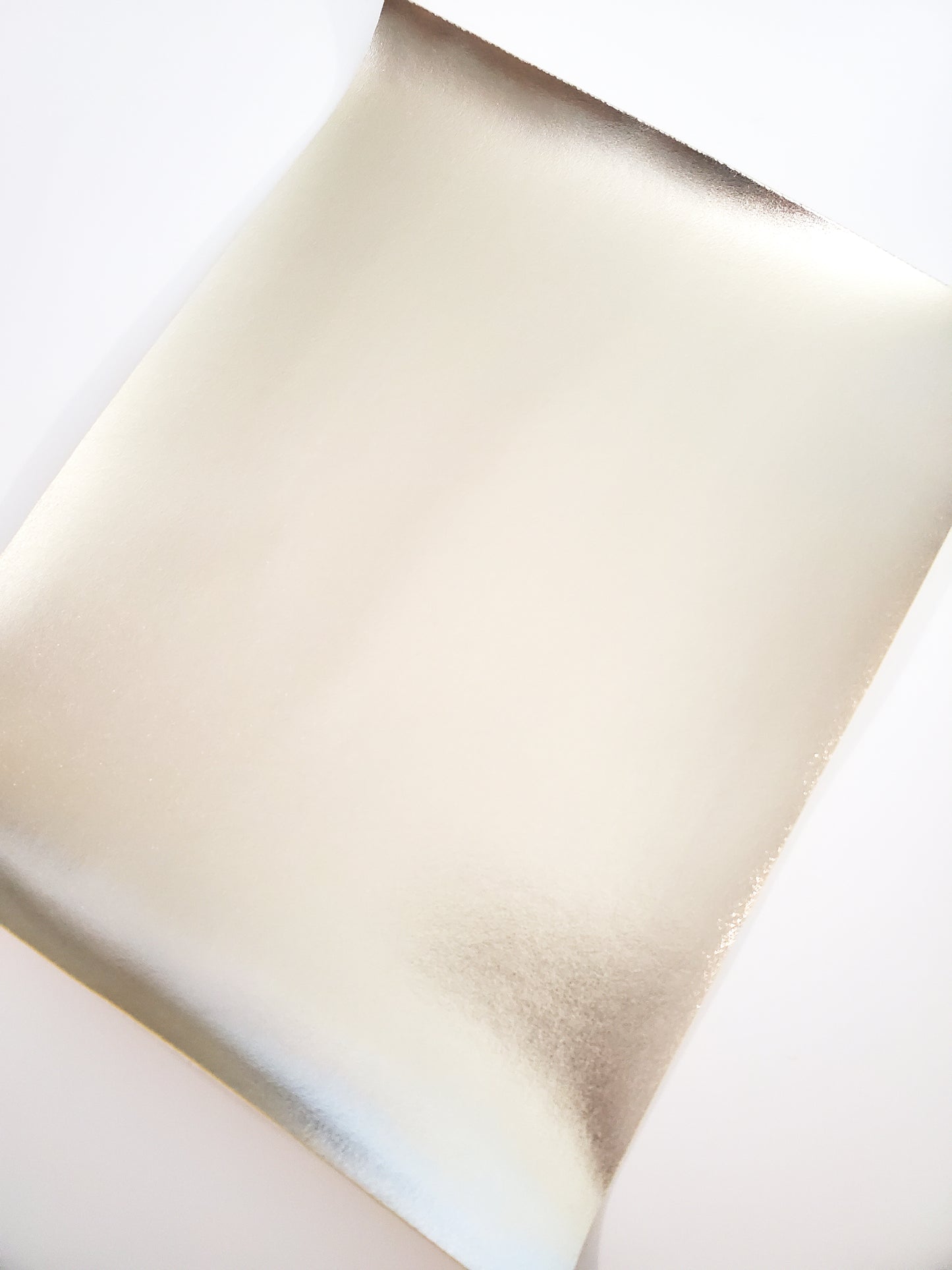 Metallic Light Gold Smooth 9x12 faux leather sheet