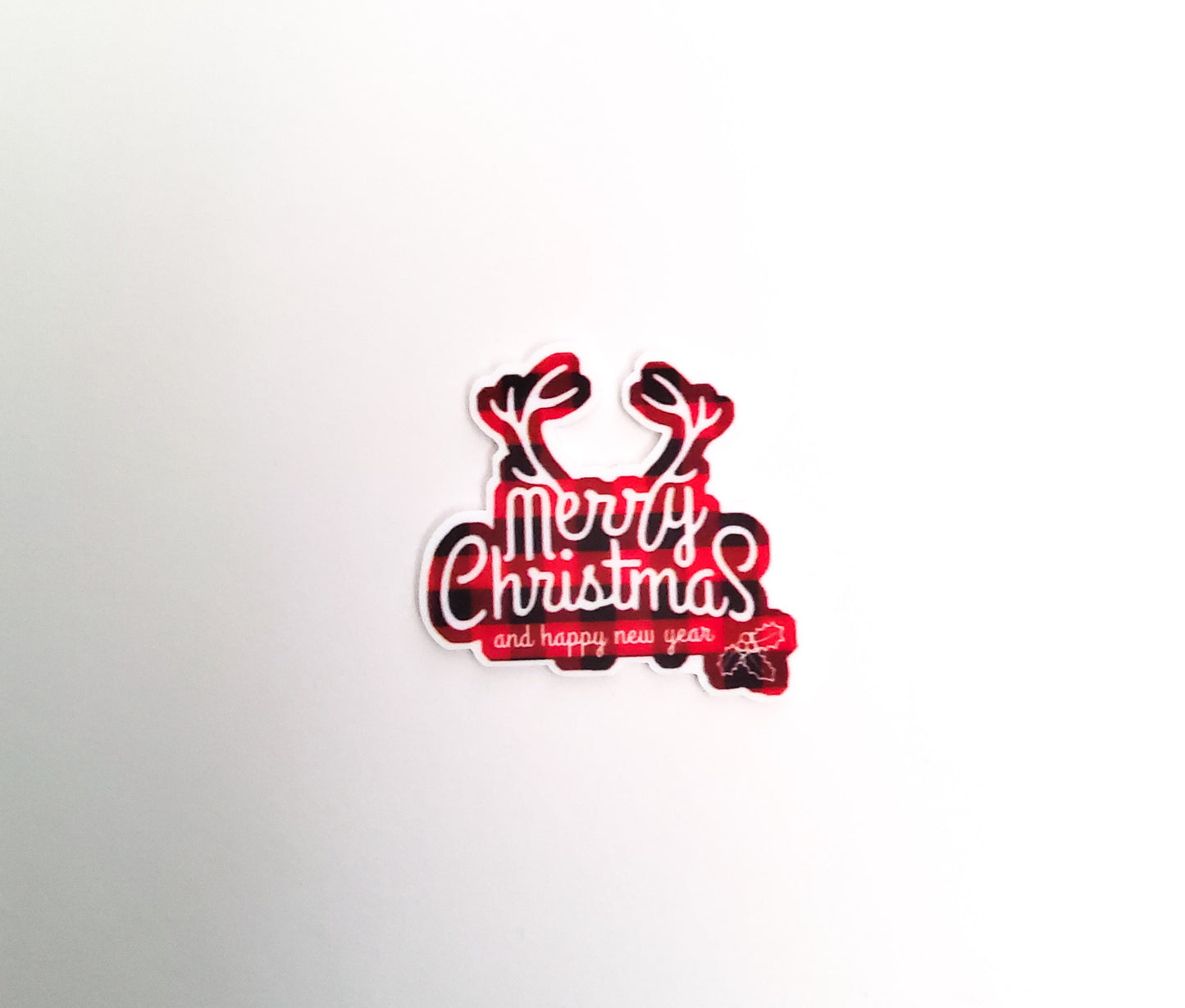 Merry Christmas Antlers Resin