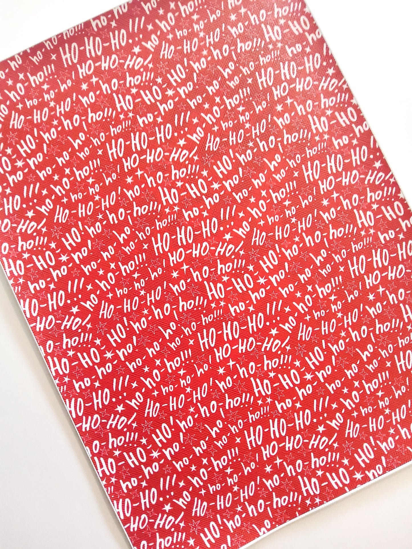 Ho Ho Ho 9x12 faux leather sheet