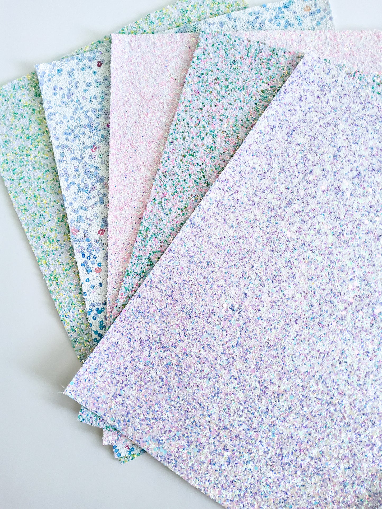 Shades of Light Colored Chunky Glitter Set