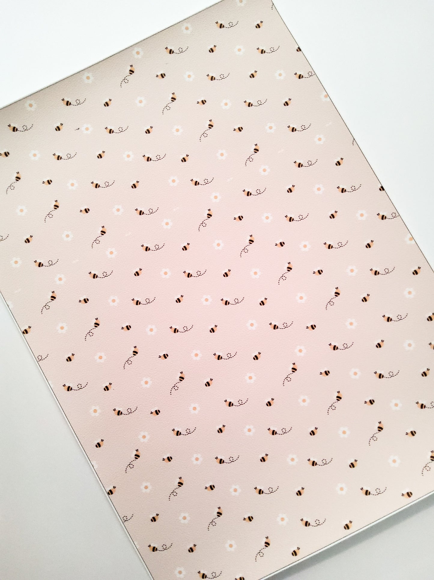 Tiny Bees faux leather sheet