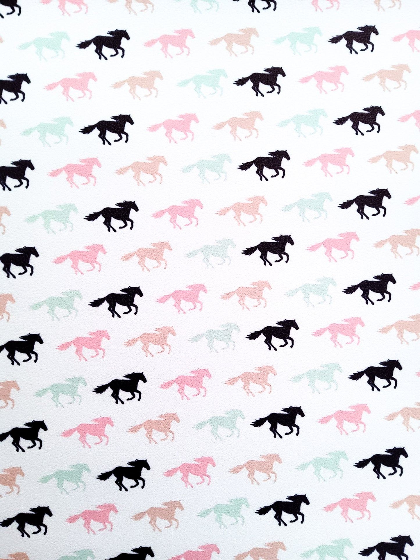 Horse 9x12 faux leather sheet
