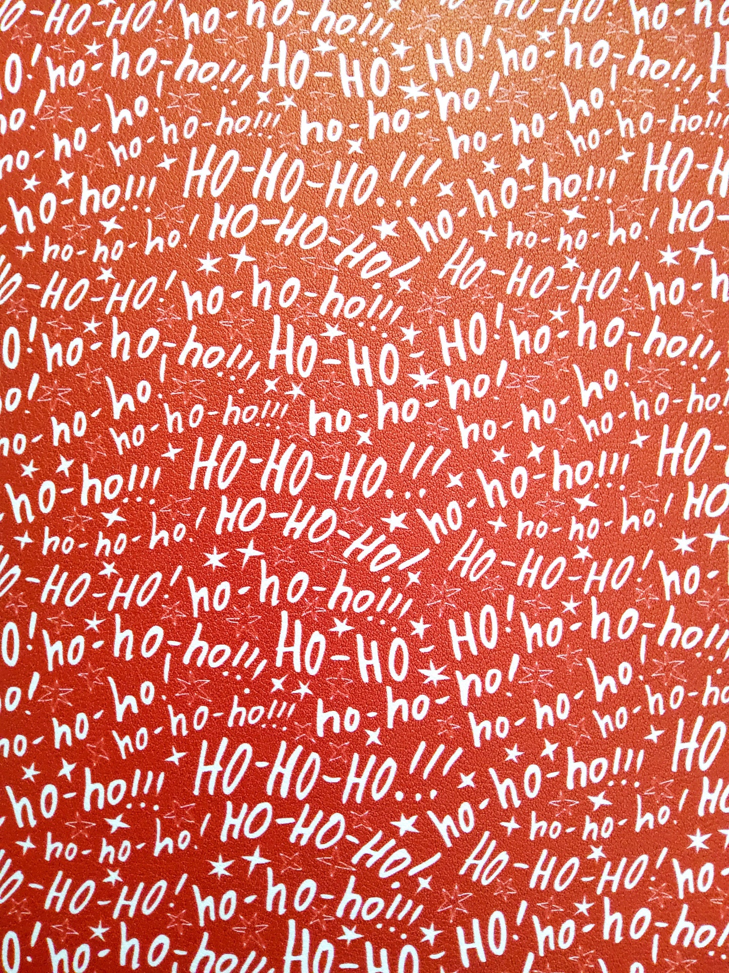 Ho Ho Ho 9x12 faux leather sheet