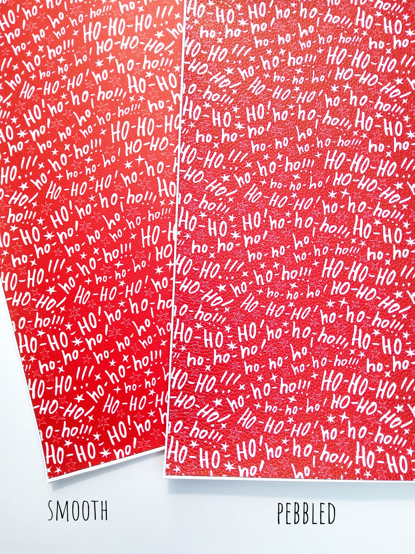 Ho Ho Ho 9x12 faux leather sheet