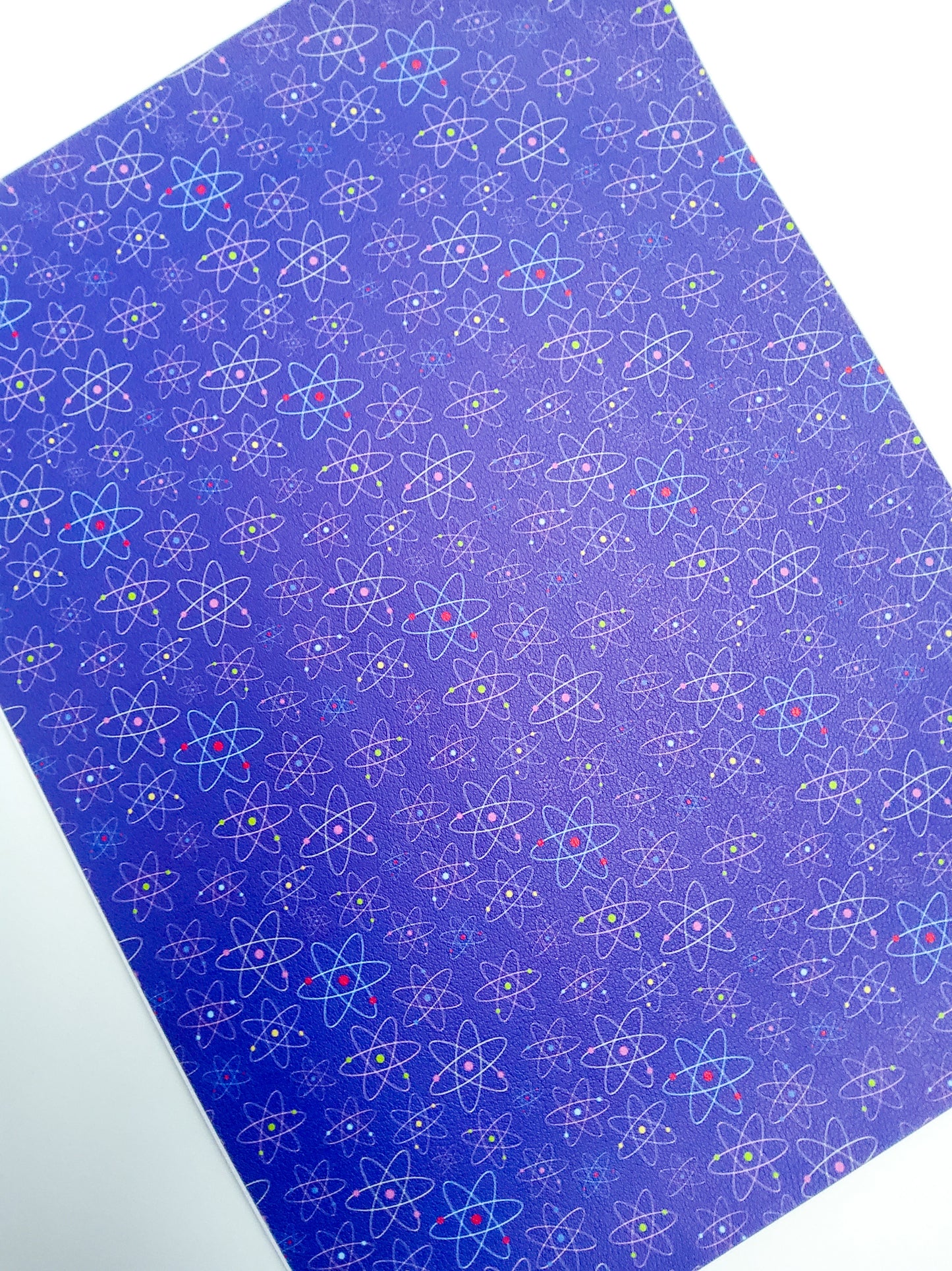 Molecule Blue 9x12 faux leather sheet