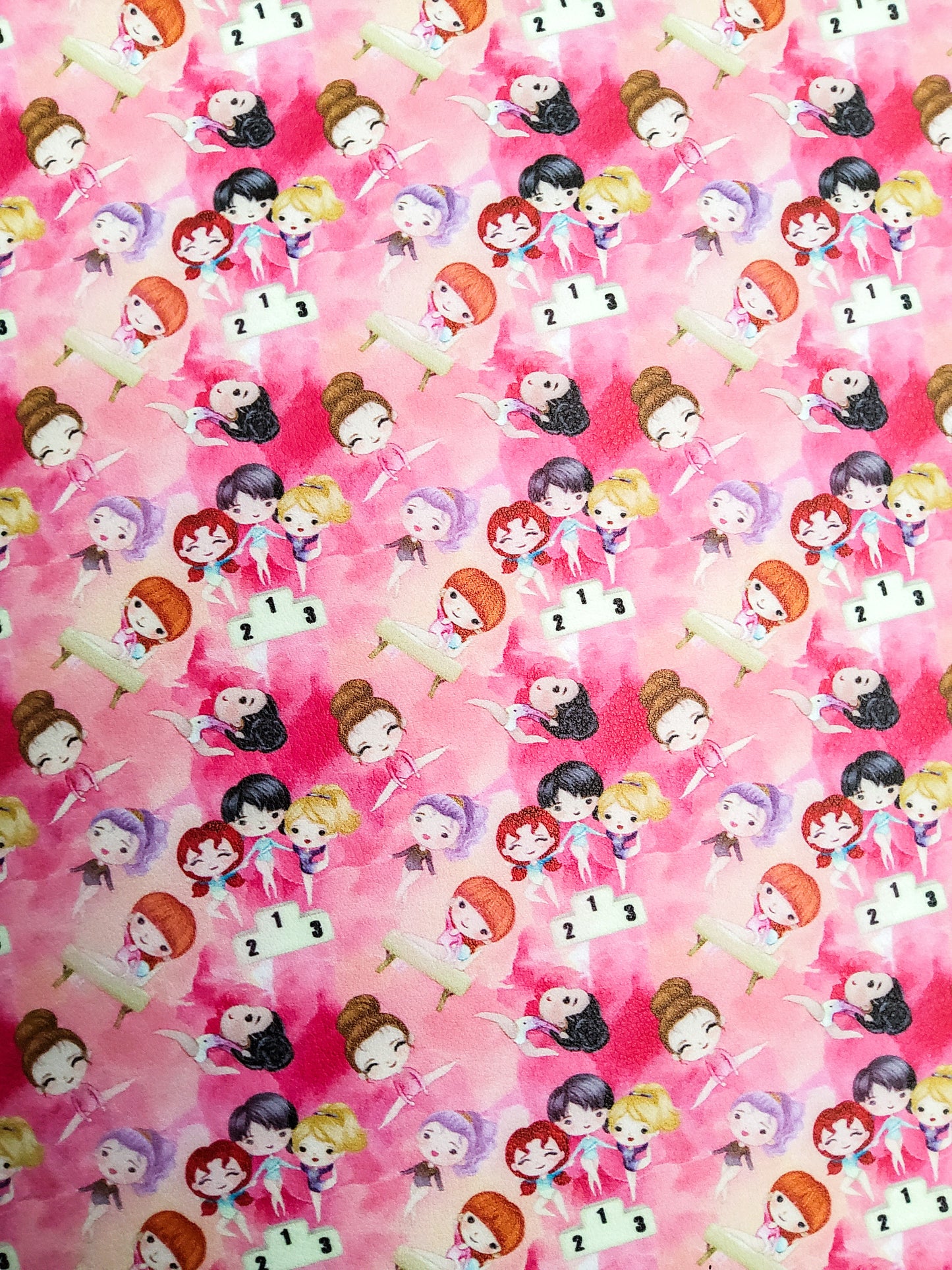 Gymnastics 9x12 faux leather sheet