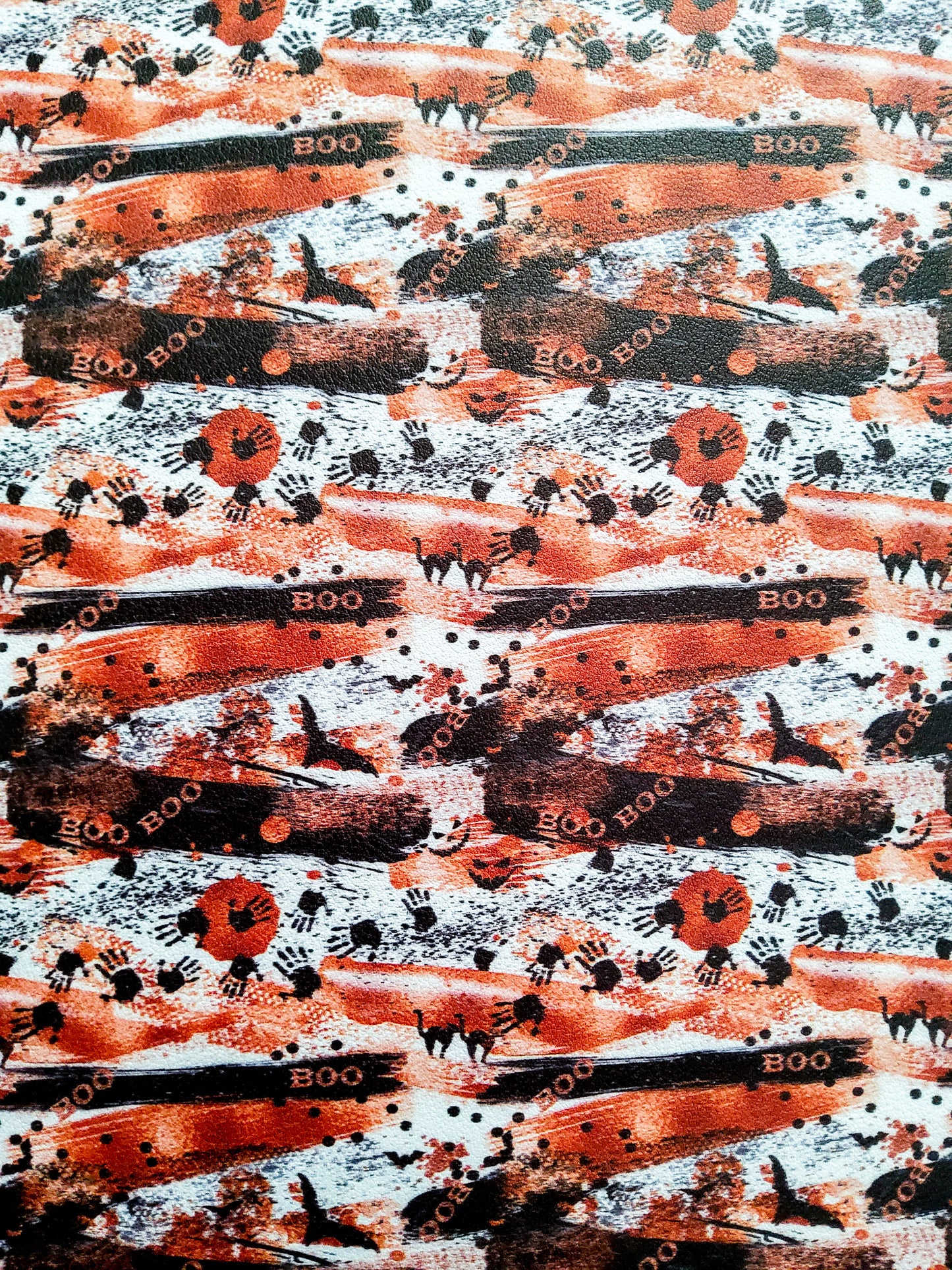 Halloween Brushstrokes 9x12 faux leather sheet