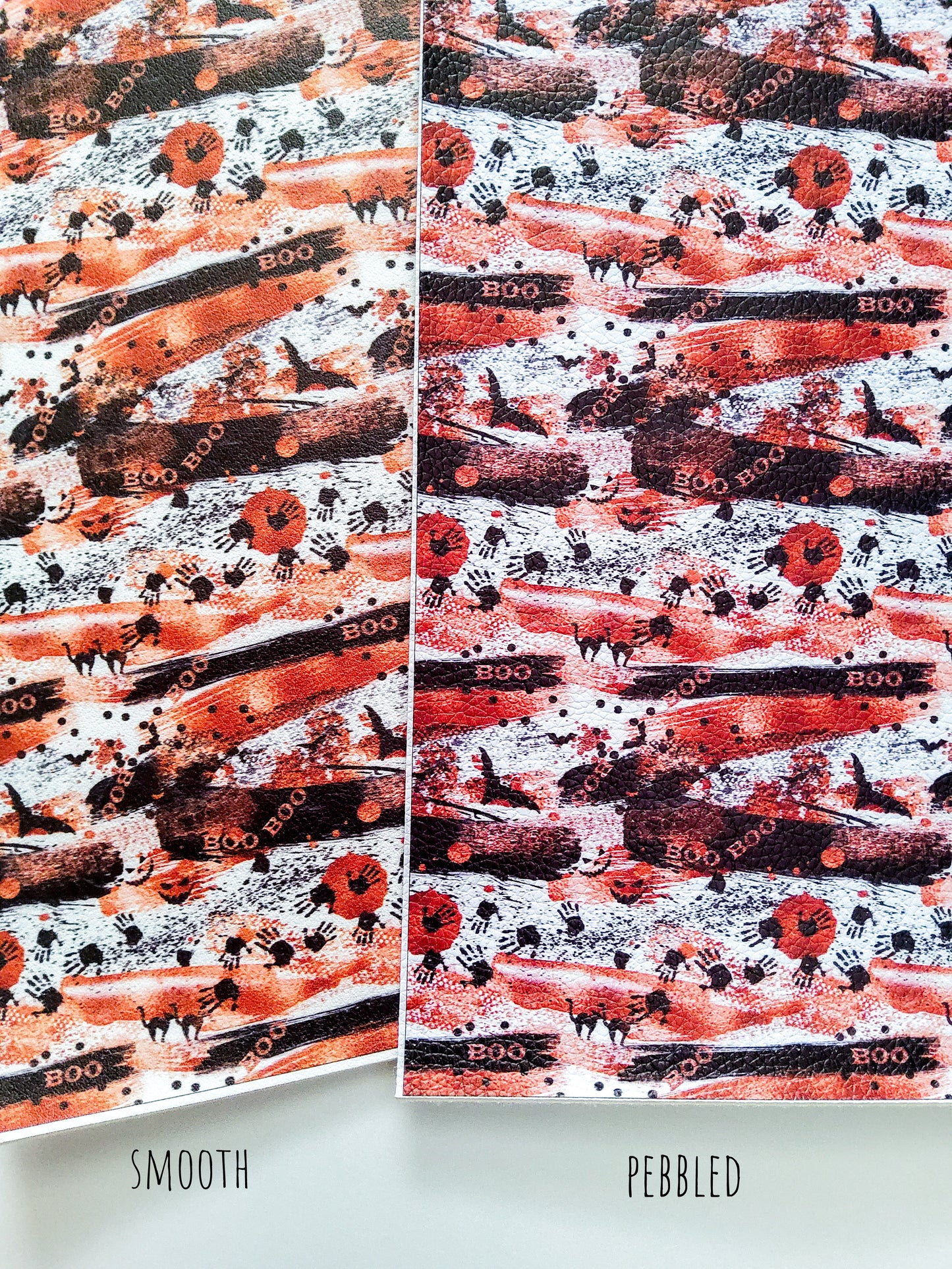 Halloween Brushstrokes 9x12 faux leather sheet