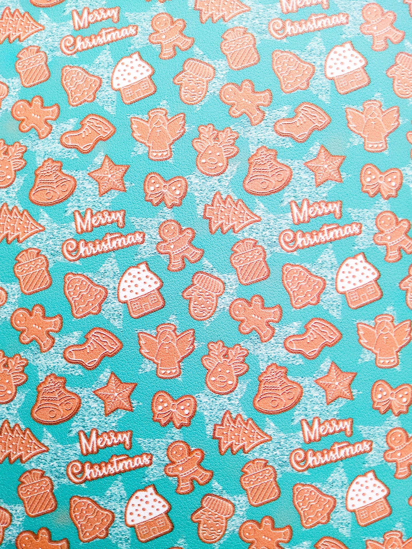 Christmas Cookies 9x12 faux leather sheet